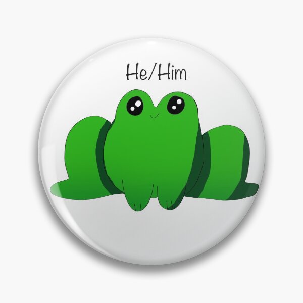 Item preview, He/Him Frog designed and sold by Nonbinaryfrog.