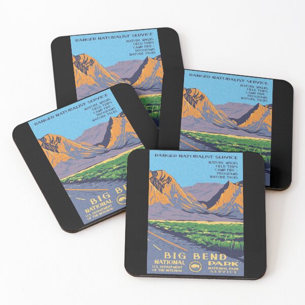 Item preview, Big Bend National Park Vintage WPA Poster Chisos Mountains designed and sold by JordanHolmes.