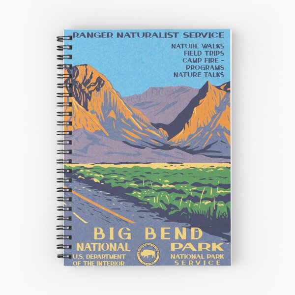 Item preview, Big Bend National Park Vintage WPA Poster Chisos Mountains designed and sold by JordanHolmes.