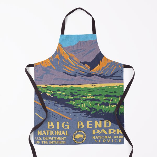 Item preview, Big Bend National Park Vintage WPA Poster Chisos Mountains designed and sold by JordanHolmes.