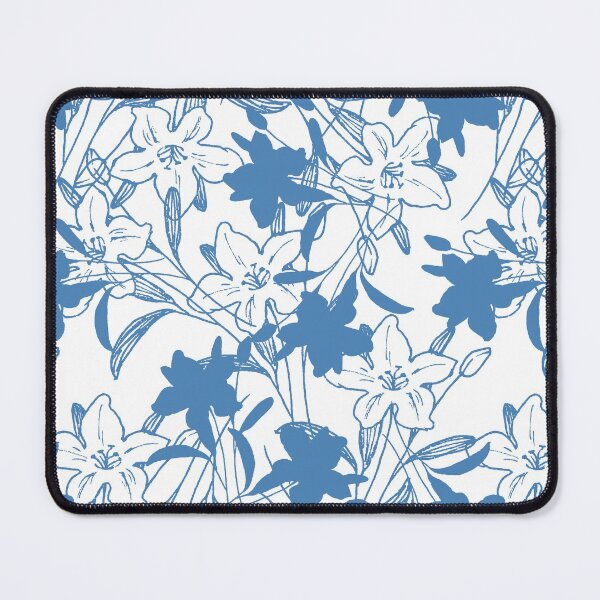 Item preview, Flowers blue flower 6 popular seamless flower pattern for masks, Iphone-cases 7, Lovely Beautiful Blue Colored Pattern designed and sold by DoodlesFlowers.