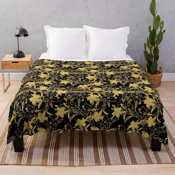 Item preview, Flowers gold flower popular 6 seamless flower pattern 1 designed and sold by DoodlesFlowers.