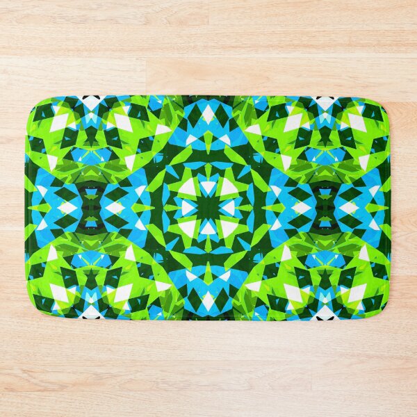 Item preview, Fresh Modern Winter Blue Green Geometric Design Pattern  designed and sold by PatternPerfect.
