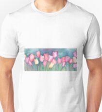 Red, purple, yellow tuilips Unisex T-Shirt