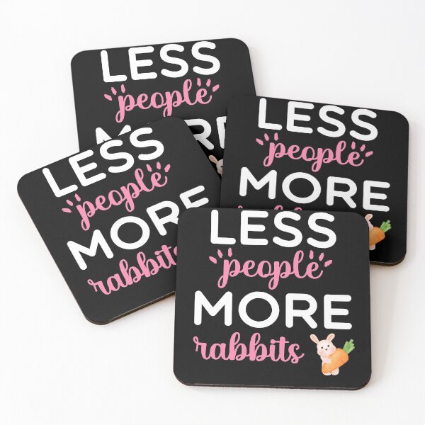 Item preview, Less People More Rabbits - Sassy Quotes designed and sold by DigitalGemShop.