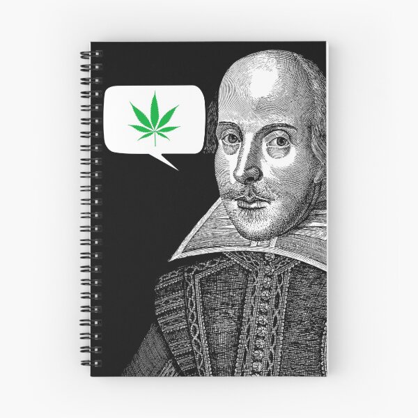 Item preview, Cannibis/Pot Leaf Shakespeare Thought Bubble Renaissance Fair Festival  designed and sold by Candlewood Museum & Gift Shoppe.