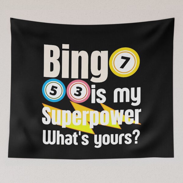 Item preview, Bingo Is My Superpower What’s yours? - Crazy Bingo Lady - Best Play Bingo  designed and sold by Sonatablue.