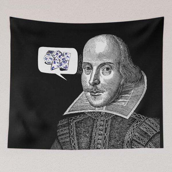Item preview, Dungeons & Dragons Dice d20 Shakespeare Thought Bubble Renaissance Fair Festival  designed and sold by Candlewood Museum & Gift Shoppe.