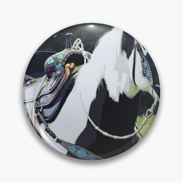 Item preview, Paint Horse with Matching Turqouise Saddle designed and sold by Mompreneur and Daughter.