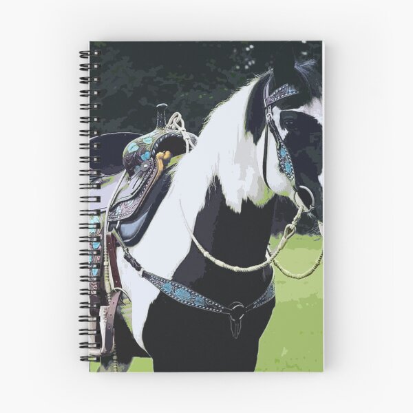 Item preview, Paint Horse with Matching Turqouise Saddle designed and sold by Mompreneur and Daughter.