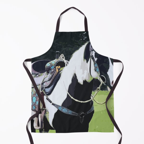 Item preview, Paint Horse with Matching Turqouise Saddle designed and sold by Mompreneur and Daughter.