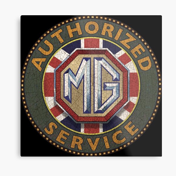 MG Authorized service UK Metal Print
