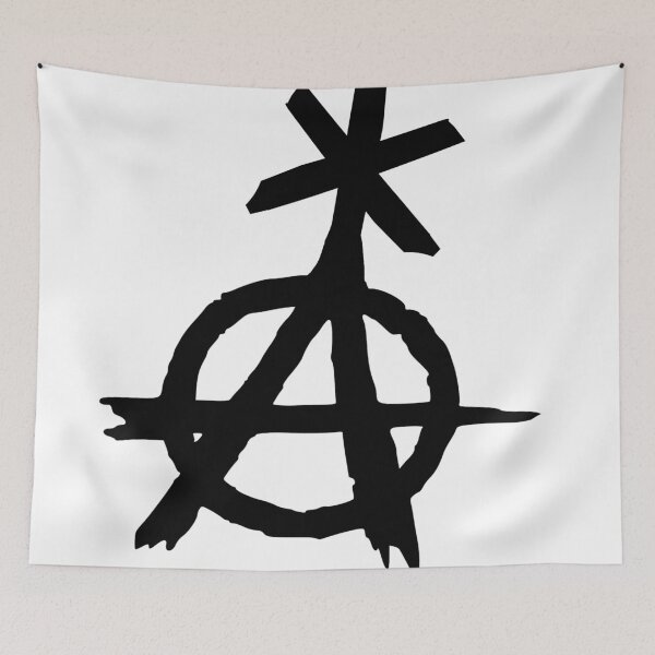 Artikelvorschau, Nicht-binäres anarchistisches Symbol entworfen und verkauft von DykeArt.