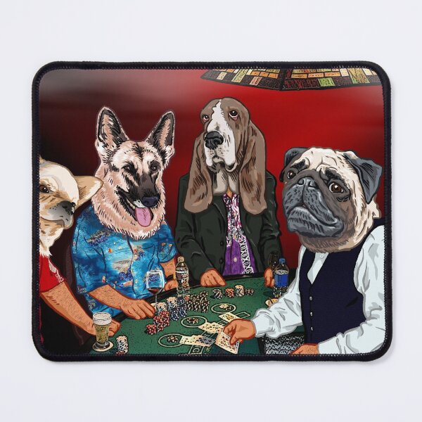 Item preview, Four Dogs Playing Black Jack designed and sold by Arthur Wendler.