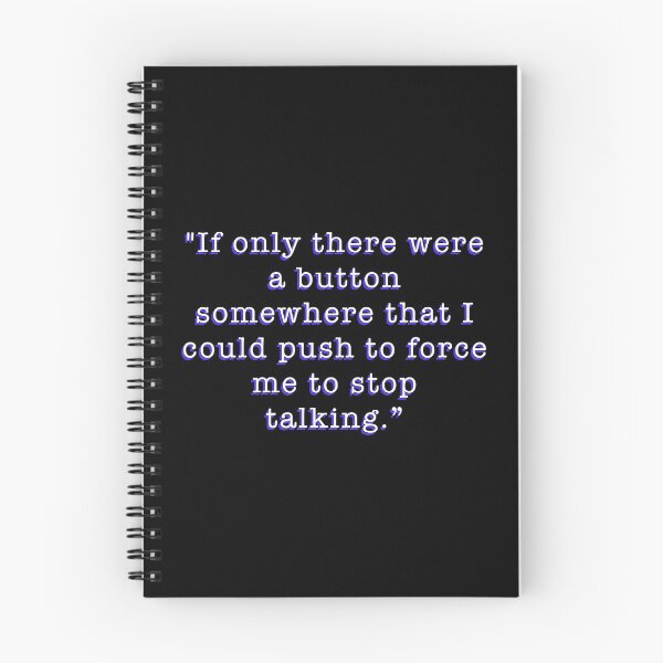 Item preview, My so called life Quote stop talking 90s teen high school thoughts Typography Design Sticker designed and sold by CreatedbyJR.