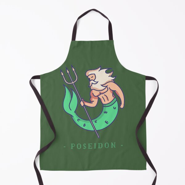 Item preview, Poseidon Greek God Illustration designed and sold by Klotho-Fashion.
