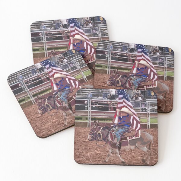 Item preview, Patriot Cowboy at the Rodeo with Flag designed and sold by Mompreneur and Daughter.