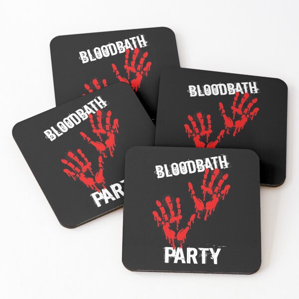 Item preview, Bloodbath party - Blood handprints - Halloween funny designed and sold by OutcastBrain.