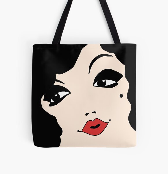 Retro bombshell All Over Print Tote Bag
