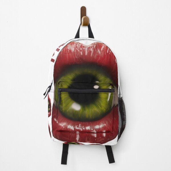 Item preview, Creepy Eyeball in Plumb Lips (white background)  designed and sold by MptR.