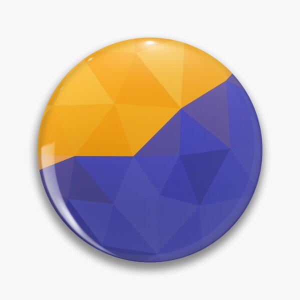 Item preview, Golden Yellow and Blue Abstract Geometric Triangle Pattern Design designed and sold by patternsoup.