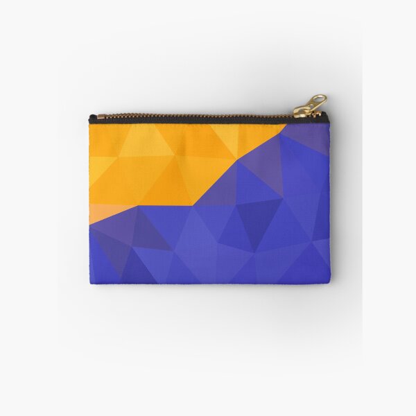 Item preview, Golden Yellow and Blue Abstract Geometric Triangle Pattern Design designed and sold by patternsoup.