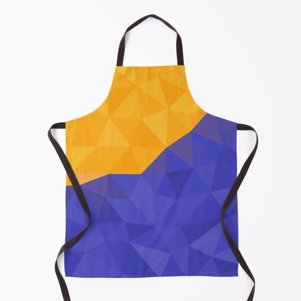 Item preview, Golden Yellow and Blue Abstract Geometric Triangle Pattern Design designed and sold by patternsoup.