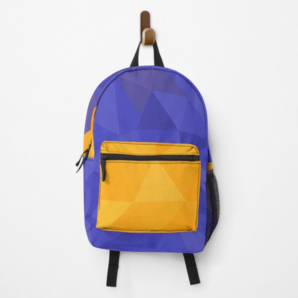 Item preview, Golden Yellow and Blue Abstract Geometric Triangle Pattern Design designed and sold by patternsoup.