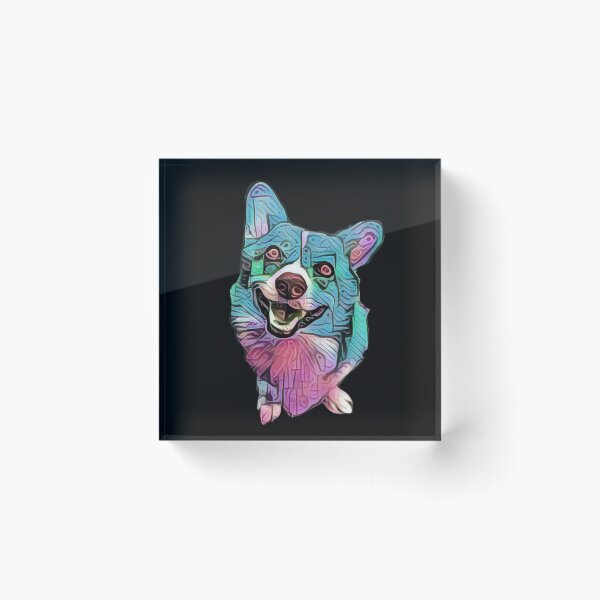 Item preview, Psychedelic Abstract Corgi designed and sold by LideArt.
