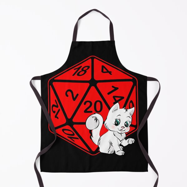 Item preview, Cute Kitty Cat Kitten Critical Hit d20 Polyhedral Dice Design designed and sold by Candlewood Museum & Gift Shoppe.