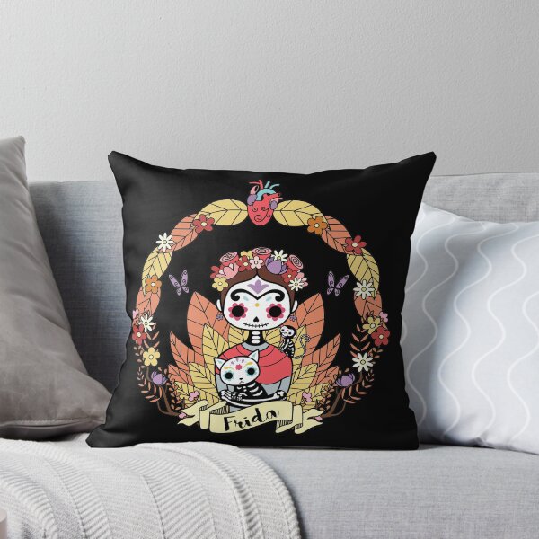 Item preview, Cute Frida sugar skull designed and sold by Laura Nagel.