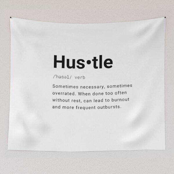Item preview, Hustle Funny Dictionary Definition designed and sold by Ahmer Qureshi.