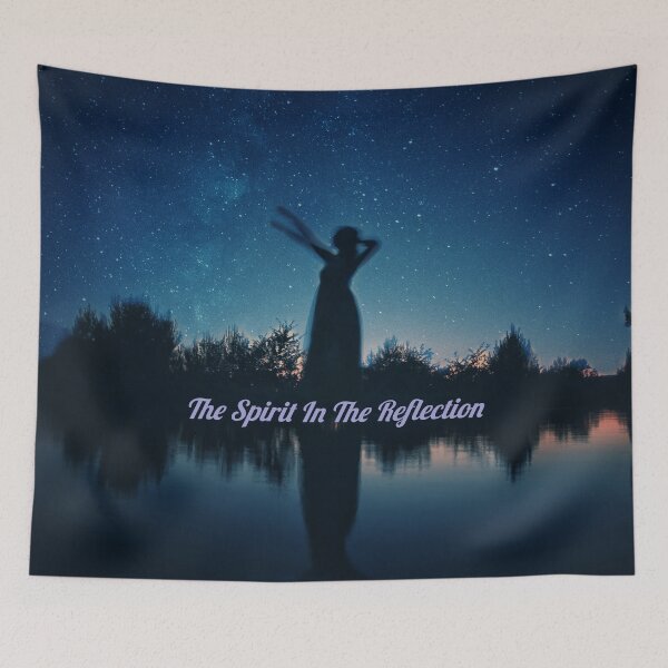 Item preview, The Spirit In The Reflection - Beautiful ghostly woman floating above water! designed and sold by DreamTheSpirit.
