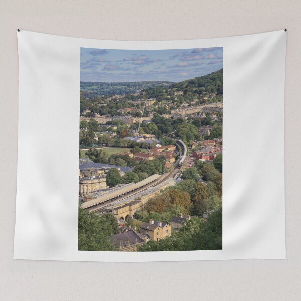 Item preview, 35028 Clan Line steam train rolls into Bath Spa designed and sold by duncan1980uk.