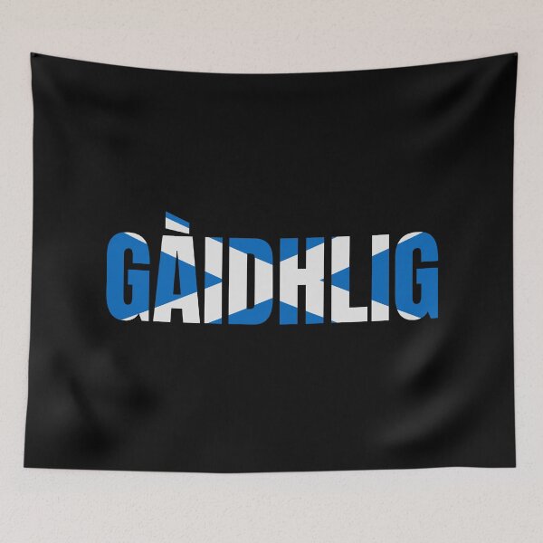 Item preview, Gaidhlig - Saltire - Scottish Flag Blue designed and sold by Indy2tees.