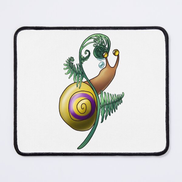 Item preview, Intersex Fern Pride Snail designed and sold by PrideSnails.