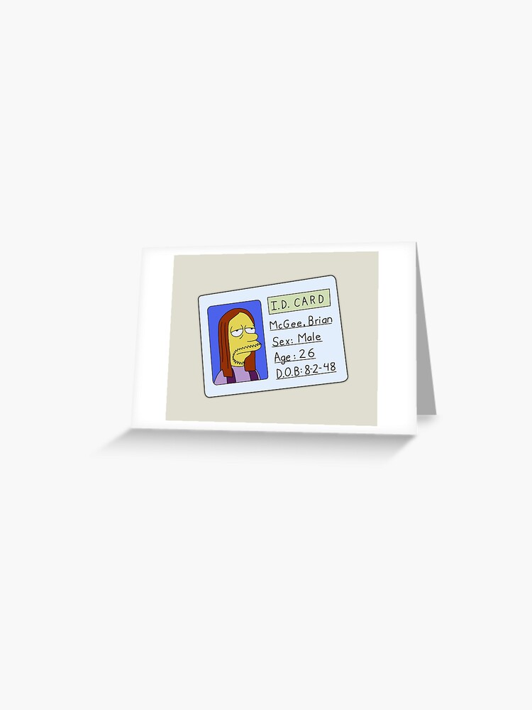 Simpsons Fake Id