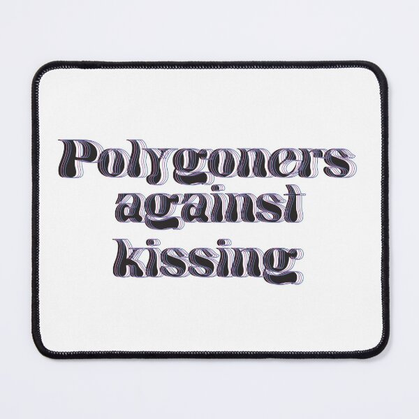 Item preview, Polygoners against kissing designed and sold by wishicouldgetausername.