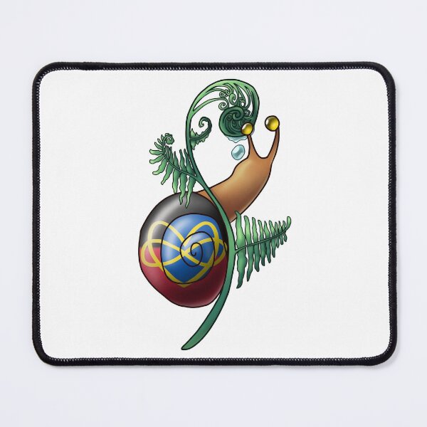 Item preview, Polyamory Flag Fern Pride Snail designed and sold by PrideSnails.