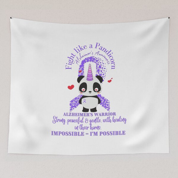 Item preview, Alzheimer's  Awareness Fight Like a Pandicorn designed and sold by JustaGurli.