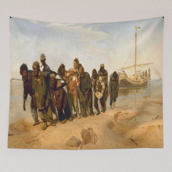 Item preview, Ilya Repin's Barge Haulers on the Volga designed and sold by mosfunky.