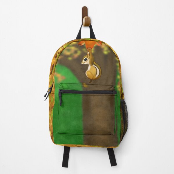 Item preview, Chipmunk flying in a baloon leaf designed and sold by Brushes with Nature.