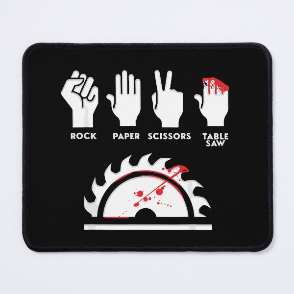 Item preview, Rock paper Scissors Table Saw Funny Art Design Happy Apparel Essential Inspiration Joy Mood designed and sold by DesignByHeartUK.