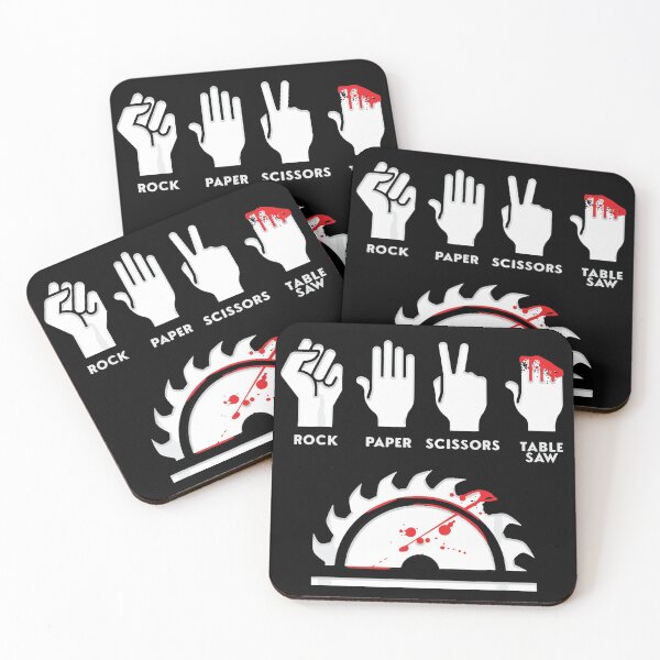 Item preview, Rock paper Scissors Table Saw Funny Art Design Happy Apparel Essential Inspiration Joy Mood designed and sold by DesignByHeartUK.