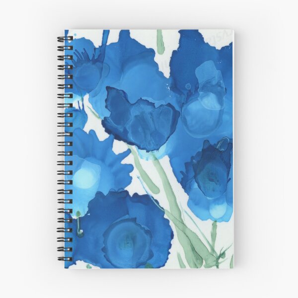 Item preview, Abstract Flowers in Blue designed and sold by LymphomaLass.