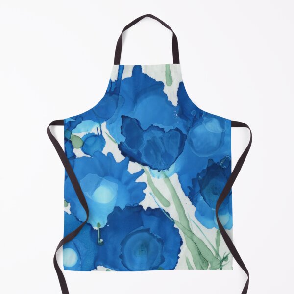 Item preview, Abstract Flowers in Blue designed and sold by LymphomaLass.