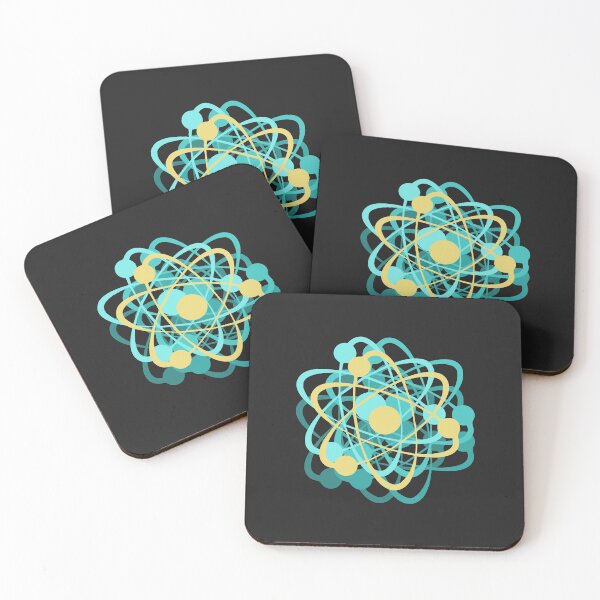 Item preview, Psycho Atom - Gold And Aqua designed and sold by Chubuter.