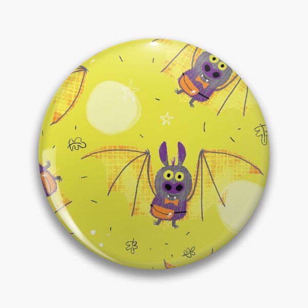 Item preview, Halloween Bats - Yellow background designed and sold by LANDofCLE.