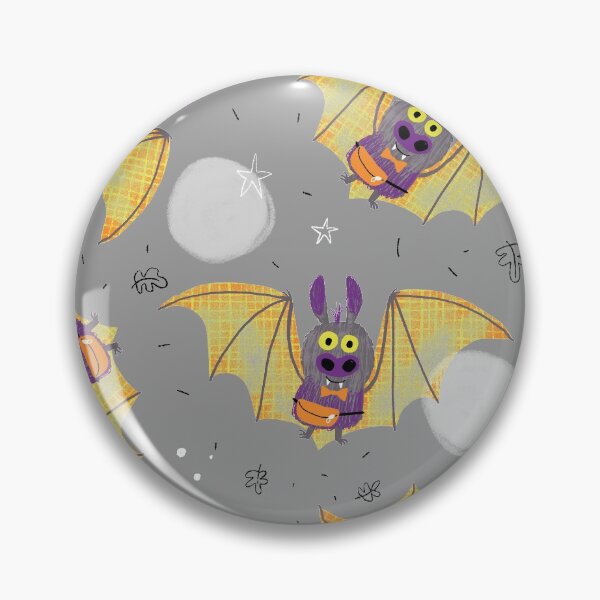 Item preview, Halloween Bats - Grey background designed and sold by LANDofCLE.