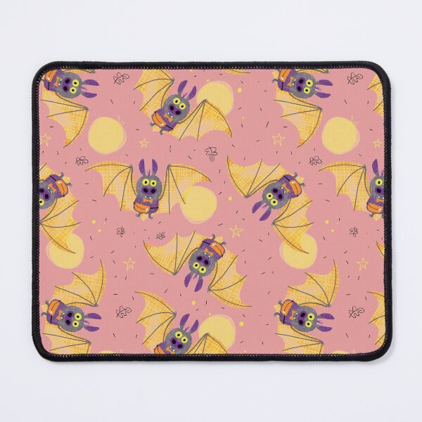 Item preview, Halloween Bats - pink background designed and sold by LANDofCLE.